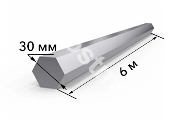 Шестигранник нержавеющий AISI 316L 30 мм